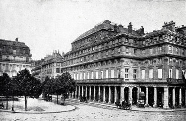 Das Theatre fran&ccedil;aise in Paris vor dem Brand am 8. M&auml;rz 1900