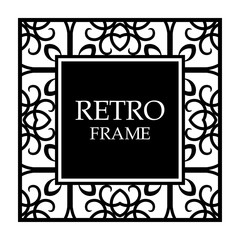 Vintage border frame
