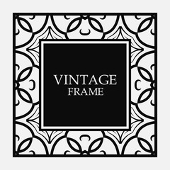 Vintage border frame