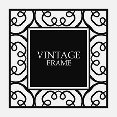 Vintage border frame