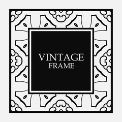Vintage border frame