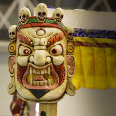 Mask of Mahakala, Hindu and Buddhist deity.