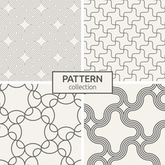 Set of four seamless patterns.