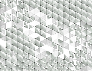 Abstract geometric background with grey and white color tone triangle shapes.