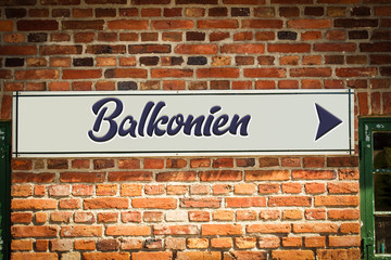 Schild 318 - Balkonien