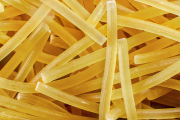 background of raw flour product short vermicelli