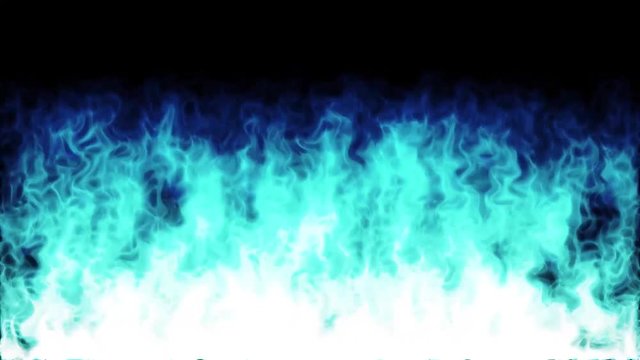 Blue Fire And Flames Igniting And Burning/
Animated background of blue fire and flames igniting and burning on black background
