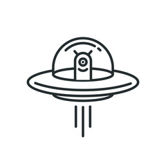Space Aliens. UFO icon.