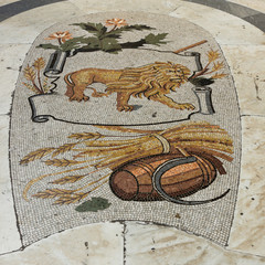 Lion en mosa&iuml;que