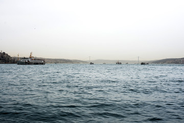 Panoramic view of the historical part of Istanbul. Turkey