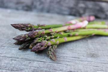 Freshly cut asparagus