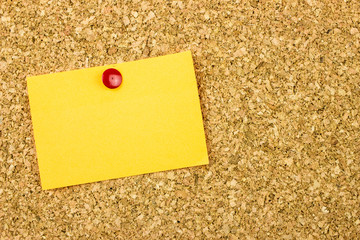  Pinned paper. Cork background. Template for your message