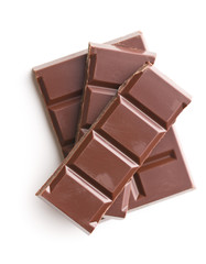 Dark chocolate bars.