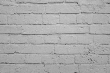 Obraz premium old wall from a white brick with a regular laying. horizontal direction