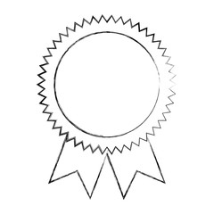 rosette award medal success image vector illustration sketch