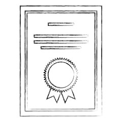 school certificate diploma success image vector illustration sketch