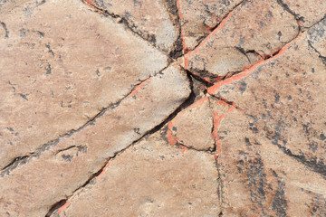 Obraz premium Lines and colors in rock