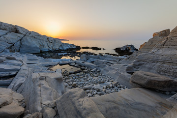 sunrise in Aliki. Thassos island, Greece