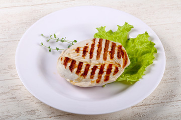 Grilled turkey steak