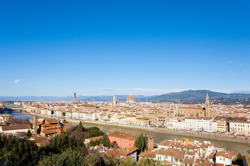 Obraz premium Florence aerial view, tuscany, Italy