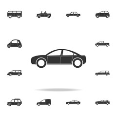 Small hatchback icon. Detailed set of cars icons. Premium graphic design. One of the collection icons for websites, web design, mobile app
