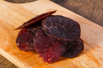Dry beef meat