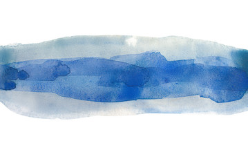 watercolour strip background blue uneven edges