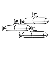 geschwader crew marine u-boot schwimmen tauchen unterwasser schiff boot matrose kapitän clipart cartoon comic meer