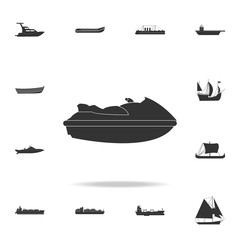 jet ski icon. Detailed set of water transport icons. Premium graphic design. One of the collection icons for websites, web design, mobile app