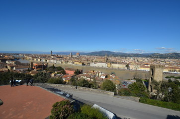 Fototapeta na wymiar Florence; sky; city; residential area; town