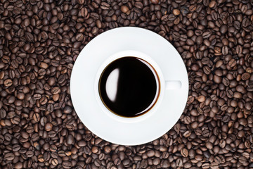 coffee cup grain top view