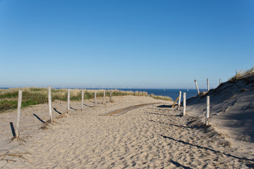 Path to the beach in Castricum, The Netherlands