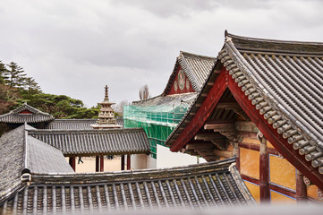 Obraz premium Bulguksa Buddhist temple, Gyeongju, South Korea.