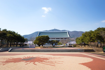 Obraz premium It&nbsp;is&nbsp;the&nbsp;Independence&nbsp;Hall&nbsp;in&nbsp;Cheonan-si&nbsp;to&nbsp;celebrate&nbsp;Korea's&nbsp;independence.