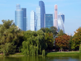 Fototapeta na wymiar Financial District in Moskow