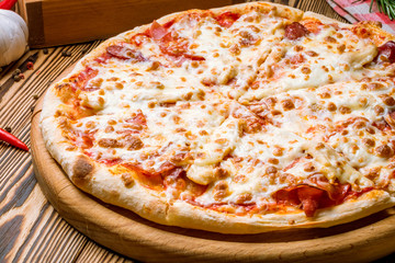 Italian meat pizza