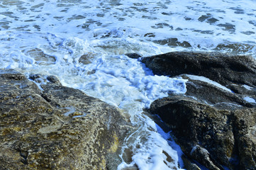 The waves of the sea