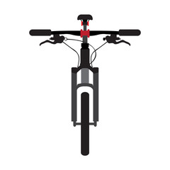 Naklejka premium Bicycle front view