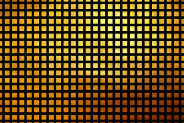 Square pattern golden texture shiny luxury abstract background