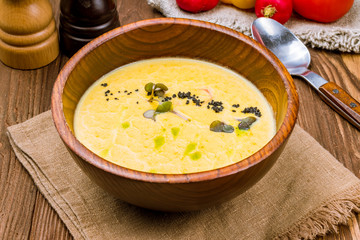 Soup cream of pumpkin
