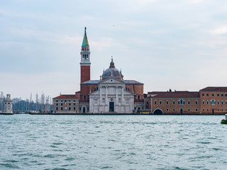 Fototapeta premium church other side of venice river