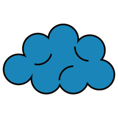 cloud sky isolated icon vector illustration design
