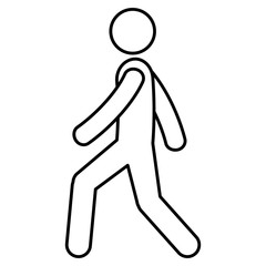 figure human walking silhouette avatar vector illustration design