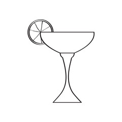 Isolated cocktail icon