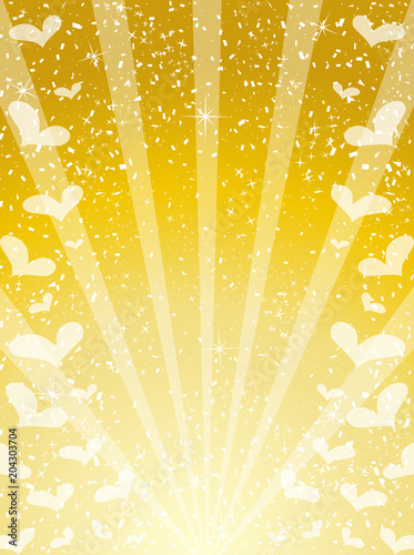 ハート キラキラ ゴールド背景 Wall Mural Wallpaper Murals Kid A ハート キラキラ ゴールド背景 Wall Mural Wallpaper Murals Kid A