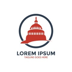 capitol logo. icon. vector illustration