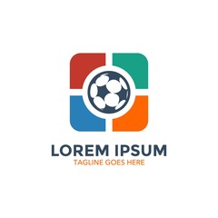 Obraz premium unique soccer logo