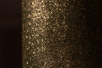Close up texture of gold glitter