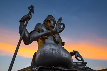 Huge statue of lord Shiva in Murudeshwar, Karnataka,India