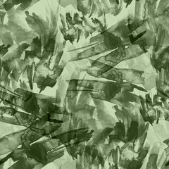 Watercolor seamless background, blot, blob, splash of green paint. Watercolor spot, abstraction. Abstract art illustration, scenic background. Beautiful bright pattern  © helgafo